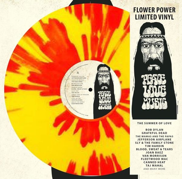 Various Artists Various Artists - Peace - Love - Music (Limited Edition) (Yellow/Red Marbled Coloured) (LP)