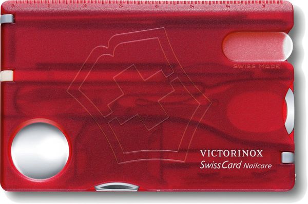 Victorinox Victorinox SwissCard Nailcare Red Transparent
