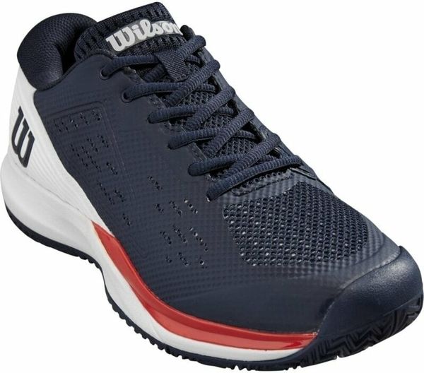 Wilson Wilson Rush Pro Ace Mens Tennis Shoe Navy Blaze/White/Red 45 1/3 Мъжки обувки за тенис