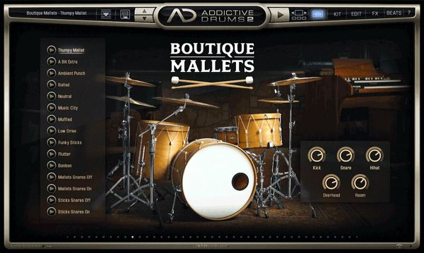 XLN Audio XLN Audio AD2: Boutique Mallets (Дигитален продукт)