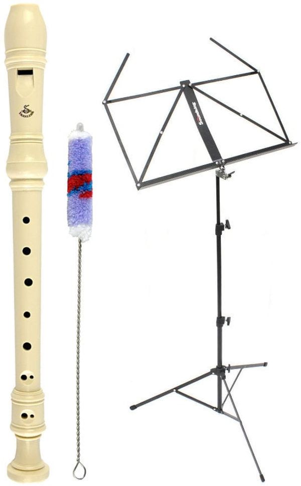 Yamakawa Yamakawa HY-26B Complete SET Блок флейта сопрано C2-D4 Бял