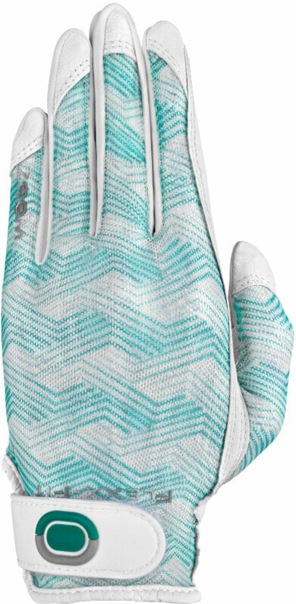 Zoom Gloves Zoom Gloves Sun Style Powernet Womens Golf Glove White/Mint Waves LH S/M