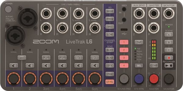 Zoom Zoom LiveTrak L-6 Multitrack компактен студио