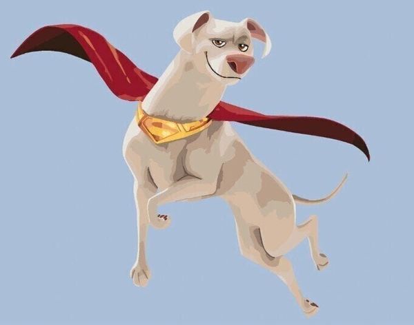 Zuty Zuty Рисуване по номера Flying Krypto (DC League Of Super-Pets)