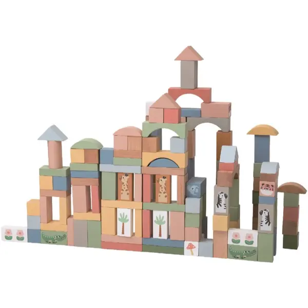 2Kids Toys 2Kids Toys Safari Animal Blocks играчка за подреждане от дърво 12m+ 120 бр.