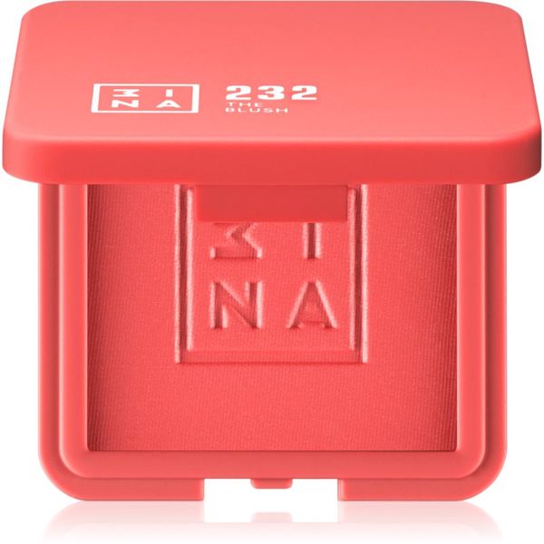 3INA 3INA The Blush компактен руж цвят 232 - Coral red, matte 7,5 гр.