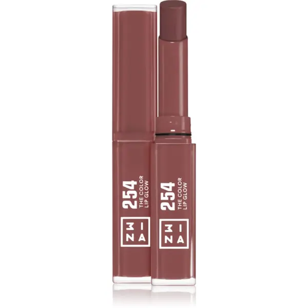 3INA 3INA The Color Lip Glow овлажняващо червило с блясък цвят 254 - Vintage Rose 1.6 гр.