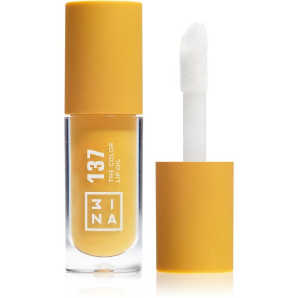 3INA 3INA The Color Lip Oil хидратиращо олио за устни цвят 137 - Bright honey yellow, sheer 4 мл.