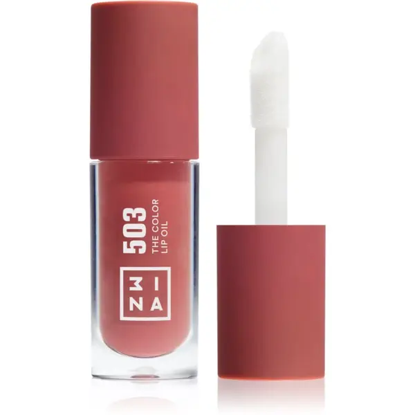 3INA 3INA The Color Lip Oil хидратиращо олио за устни цвят 503 - Medium nude pink, sheer 4 мл.