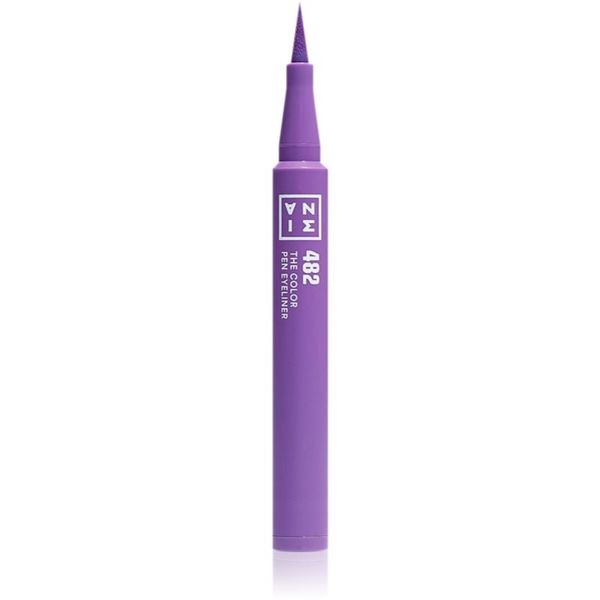 3INA 3INA The Color Pen Eyeliner Mini очна линия в писалка цвят 482 - Purple 0,6 мл.