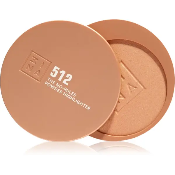 3INA 3INA The No-Rules Powder мултифункционален грим за очи, устни и лице цвят 512 - Soft pearly gold, highlighter 8 гр.