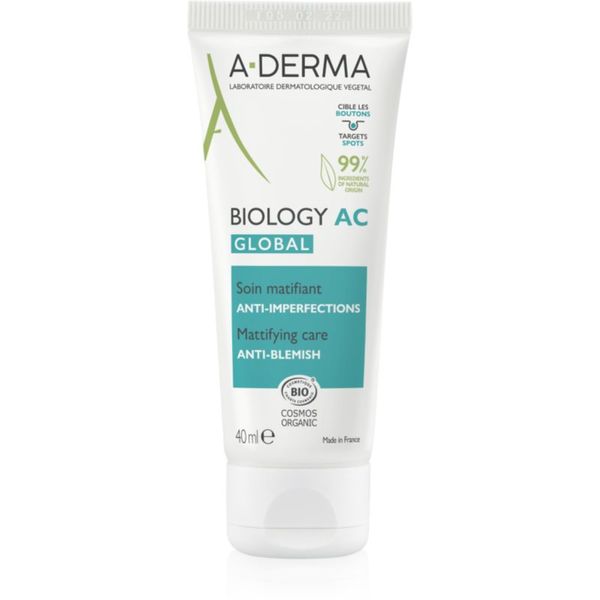 A-Derma A-Derma Biology AC матираща грижа против несъвършенства на кожата 40 мл.