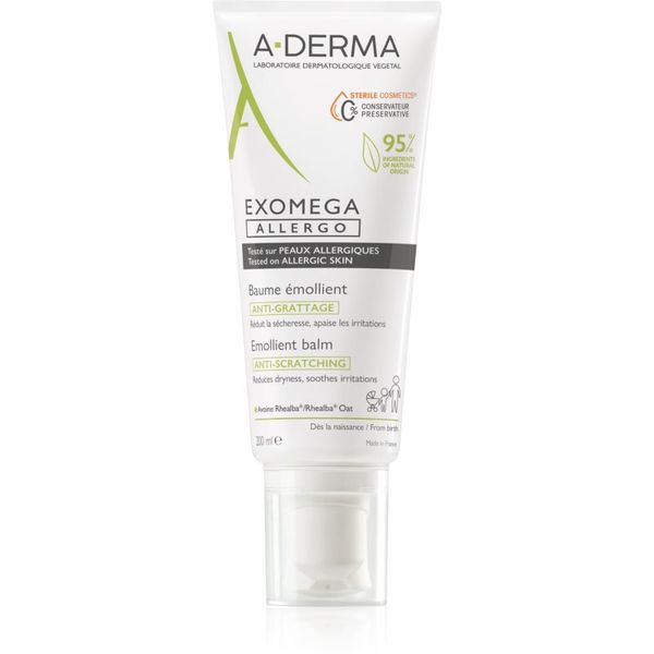 A-Derma A-Derma Exomega Allergo хидратиращ крем за подсилване на защитната бариера на чувствителна и атопична кожа 200 мл.