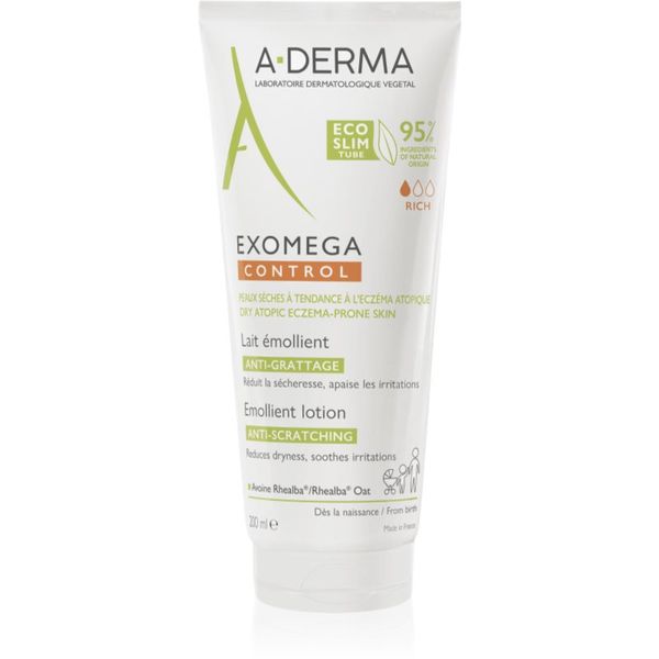 A-Derma A-Derma Exomega Control тоалетно мляко за тяло против възпаление и сърбеж 200 мл.