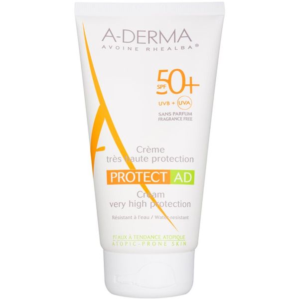 A-Derma A-Derma Protect AD защитен слънцезащитен крем за атопична кожа на лицето  SPF 50+ 150 мл.