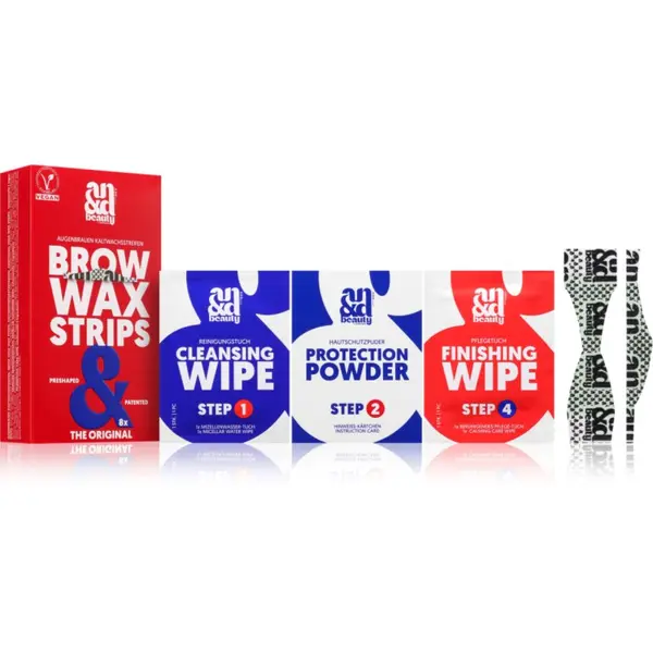 A.N.D. Beauty A.N.D. Beauty Wax Strips Brow восъчни ленти за епилация за вежди 8 бр.