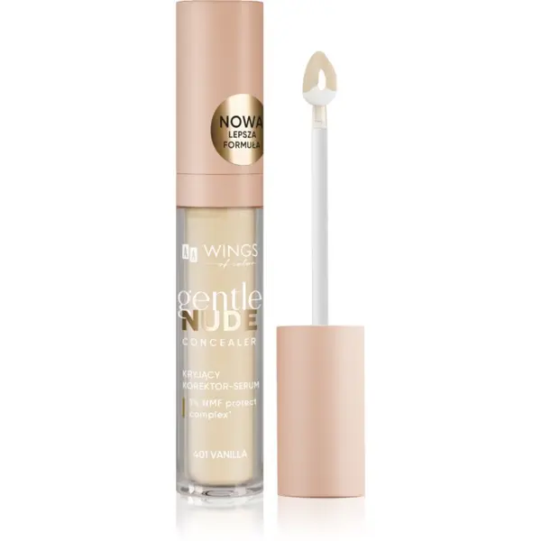 AA Wings of Color AA Wings of Color Gentle Nude Concealer течен коректор цвят 401 Vanilla 6.2 гр.