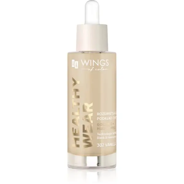 AA Wings of Color AA Wings of Color Healthy Wear Radiant Foundation озаряващ хидратиращ фон дьо тен цвят 302 Vanilla 30 мл.