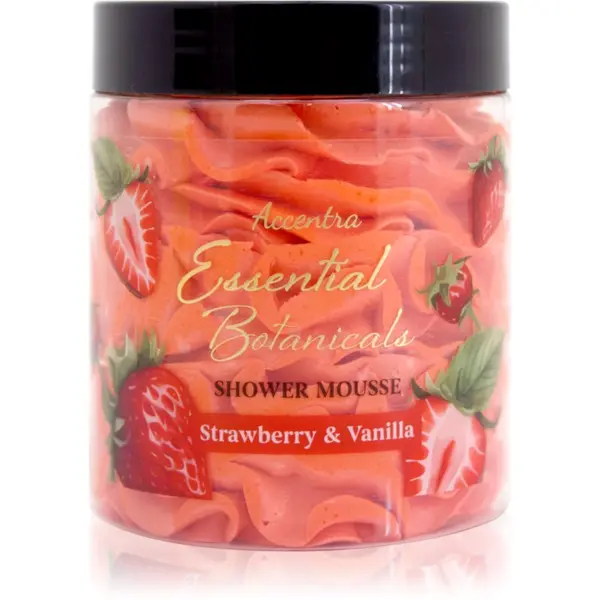 Accentra Accentra Essential Botanicals Shower Mousse душ пяна с аромат Strawberry & Vanilla 200 гр.