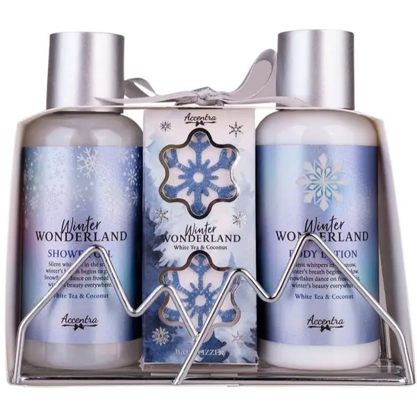 Accentra Accentra Winter Wonderland подаръчен комплект за вана аромати White Tea & Coconut