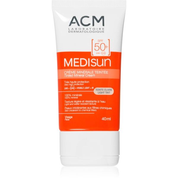 ACM ACM Medisun минерален хидратиращ и тониращ крем SPF 50+ цвят Light Tint 40 мл.