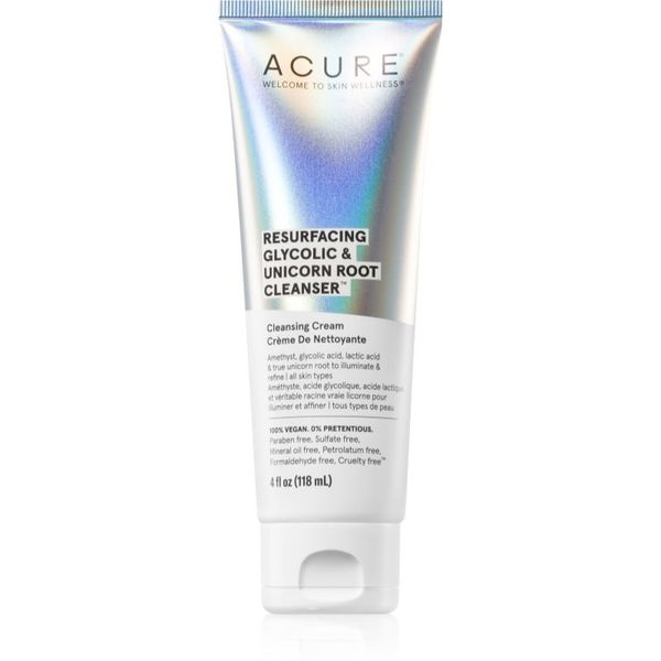 ACURE ACURE Resurfacing Glycolic & Unicorn Root почистващ крем за лице 118 мл.