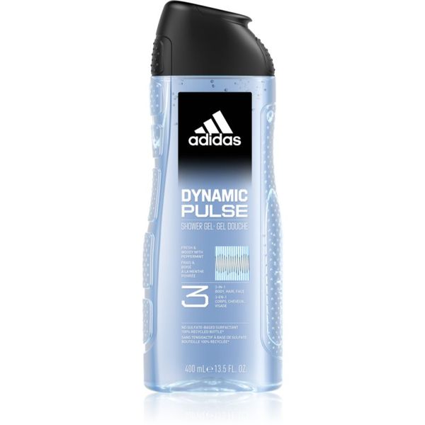 Adidas Adidas Dynamic Pulse душ-гел за лице, тяло и коса 3 в 1 400 мл.
