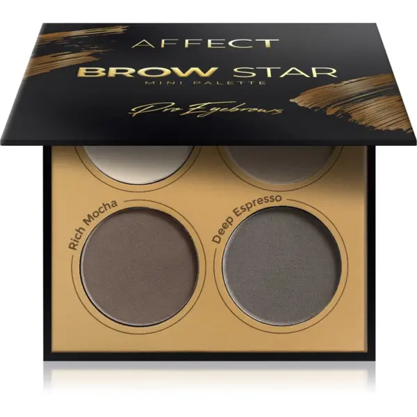 Affect Affect Brow Star палитра с прахообразни сенки за вежди 4x2 гр.