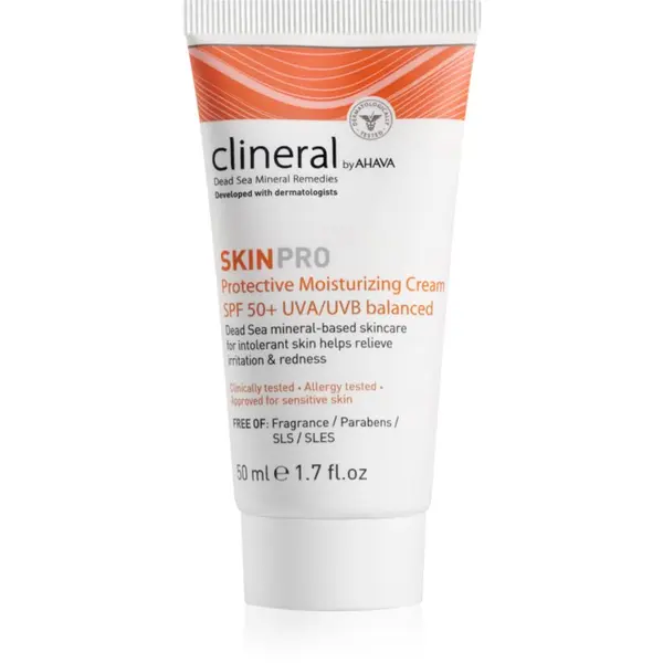 Ahava AHAVA Clineral SKINPRO хидратиращ и защитен крем за чувствителна и нетолерантна кожа SPF 50 50 мл.
