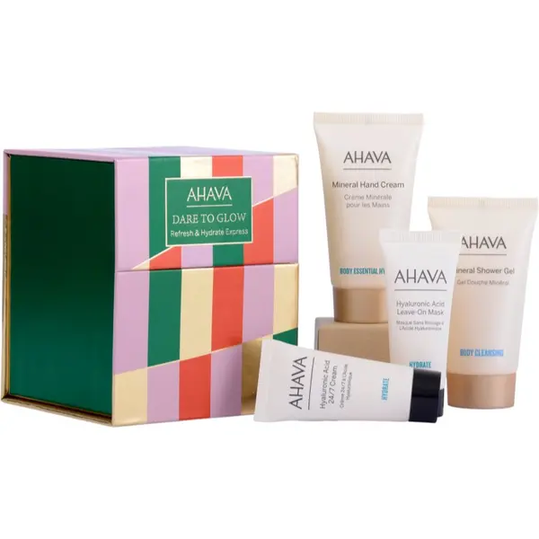 Ahava AHAVA Dare to Glow Refresh & Hydrate Express подаръчен комплект за тяло и лице