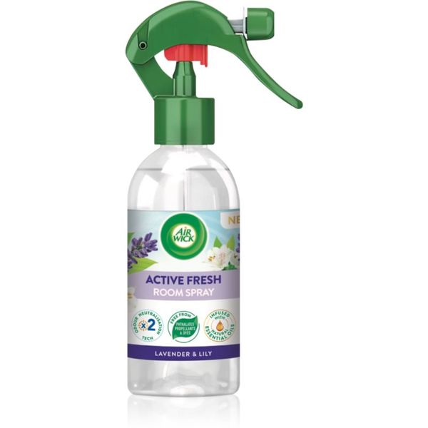 Air Wick Air Wick Active Fresh Spray Lavender & Lily cпрей за дома с екстракт от лавандула 237 мл.