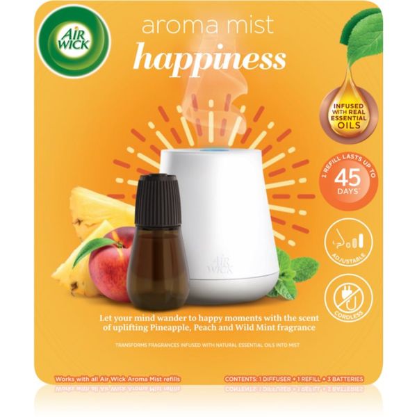Air Wick Air Wick Aroma Mist Happiness aроматизиращ дифузер с пълнител + батерия 20 мл.