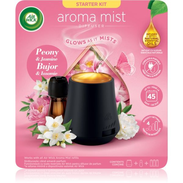 Air Wick Air Wick Aroma Mist Peony & Jasmine aроматизиращ дифузер с пълнител + батерия 1 бр.