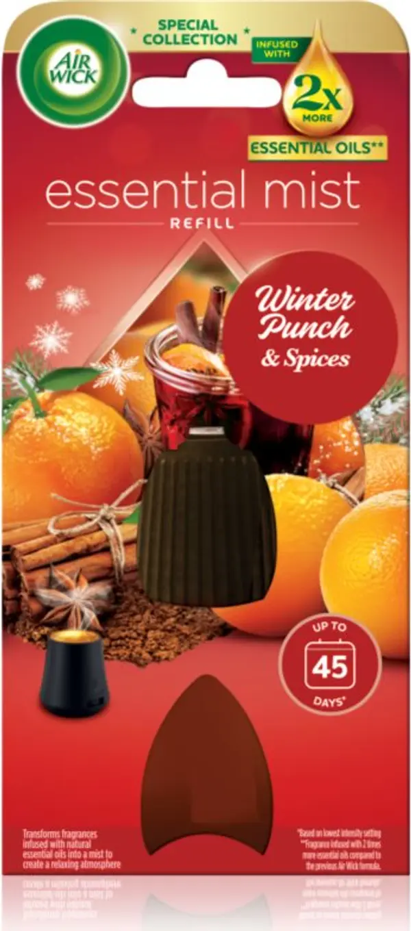 Air Wick Air Wick Essential Mist Winter Punch & Spices пълнител за арома дифузери 20 мл.