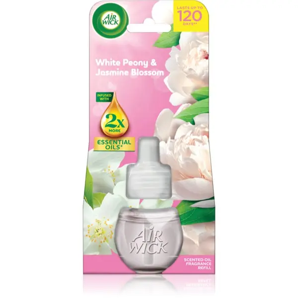 Air Wick Air Wick Essential Oils White Peony & Jasmine Blossom пълнител за електрически дифузер 19 мл.