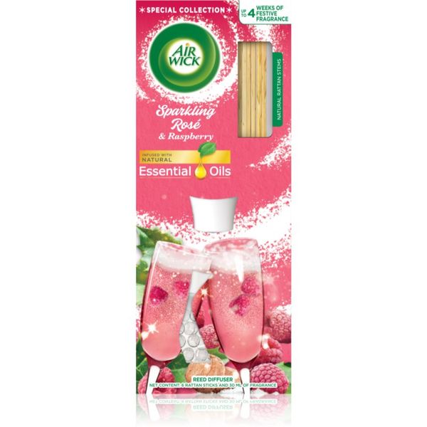 Air Wick Air Wick Reed Diffuser Sparkling Rose & Raspberry aроматизиращ дифузер с пълнител 25 мл.
