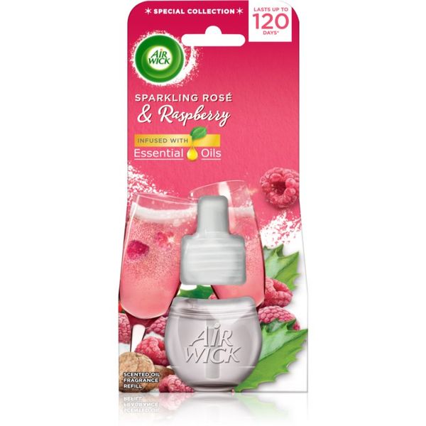 Air Wick Air Wick Sparkling Rose & Raspberry електрически уред за освежаване на въздуха пълнител 19 мл.