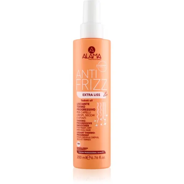 Alama Professional Alama Professional Anti Frizz Extra Liss изглаждаща грижа за блясък за суха и крехка коса 200 мл.