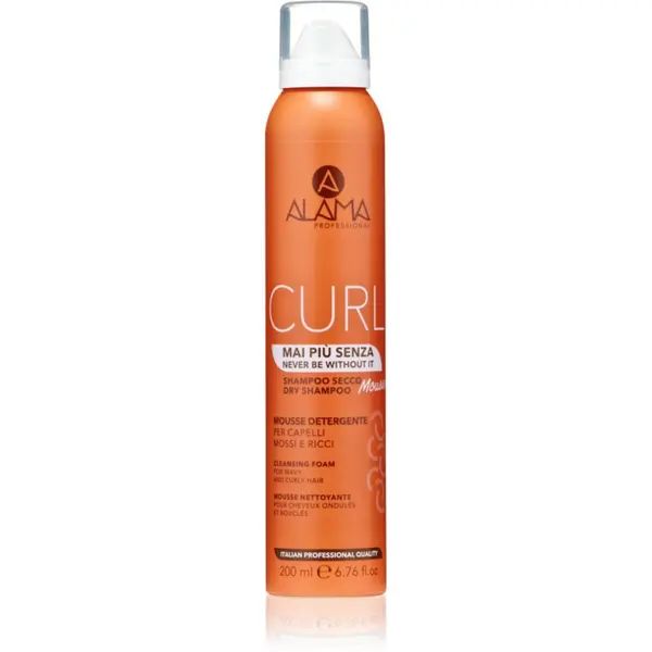Alama Professional Alama Professional Curl Dry Shampoo Mousse сух шампоан за чуплива и къдрава коса 200 мл.