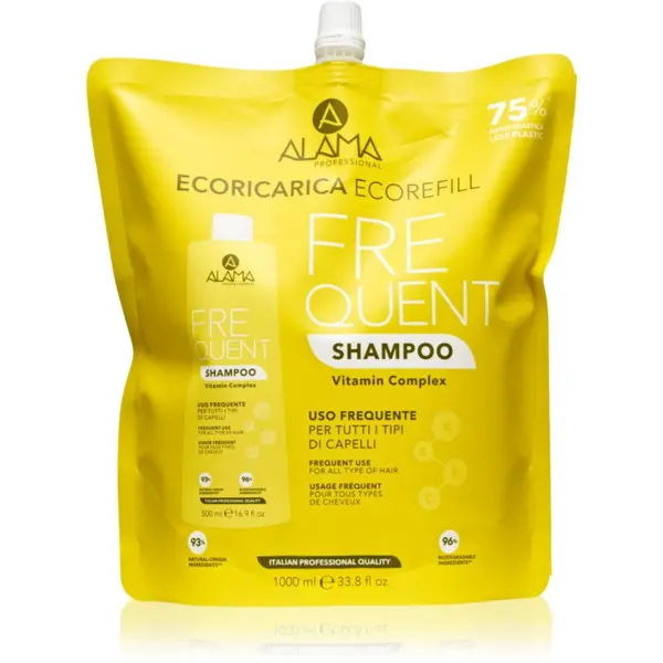 Alama Professional Alama Professional Frequent Shampoo шампоан за ежедневна употреба Eco Refill 1000 мл.