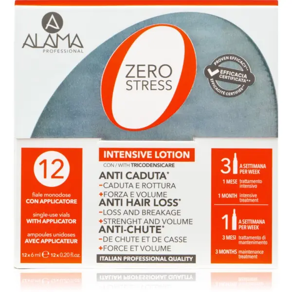 Alama Professional Alama Professional Zero Stress Intensive Hair Loss Lotion ампули против косопад 12x6 мл.