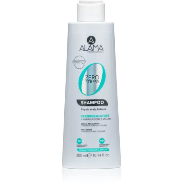 Alama Professional Alama Professional Zero Stress Sebum Regulating Shampoo шампоан за мазна кожа на скалпа 300 мл.