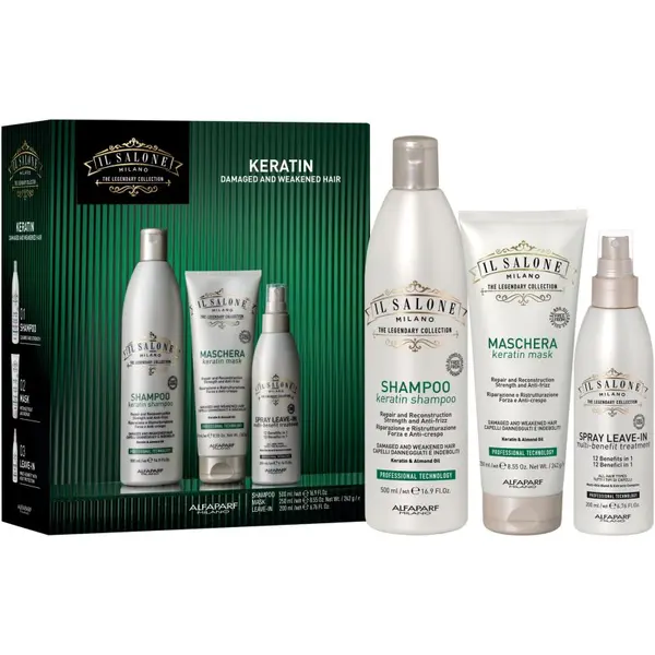 Alfaparf Milano Alfaparf Milano Il Salone Milano Keratin kit подаръчен комплект за увредена коса