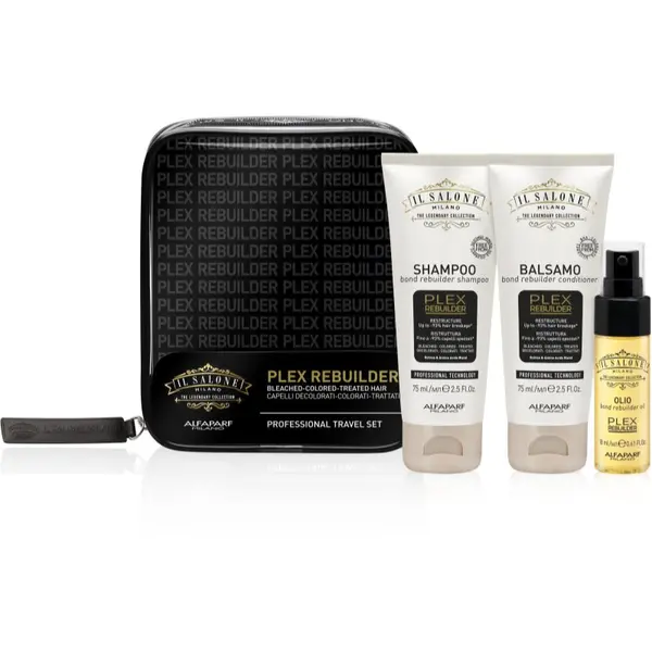 Alfaparf Milano Alfaparf Milano Il Salone Milano Plex Rebuilder комплект за пътуване за обезцветена, боядисана и химически третирана коса