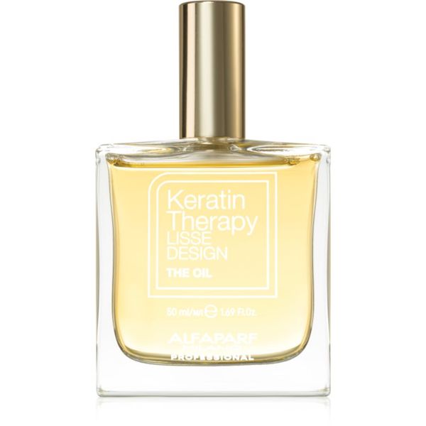 Alfaparf Milano Alfaparf Milano Keratin Therapy Lisse Design подхранващо масло за блясък и мекота на косата 50 мл.