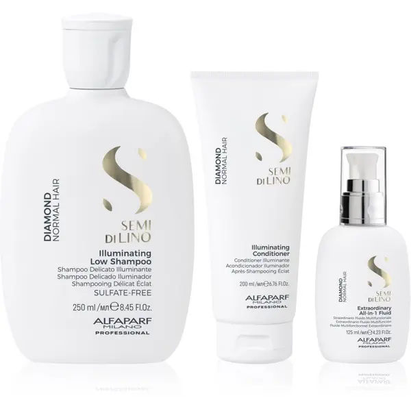 Alfaparf Milano Alfaparf Milano Semi di Lino Diamond Kit комплект за блясък и мекота на косата