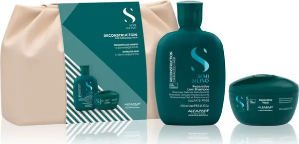 Alfaparf Milano Alfaparf Milano Semi di Lino Reconstruction Duo Kit подаръчен комплект за увредена коса 2 бр.