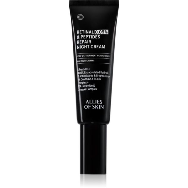 Allies of Skin Allies of Skin 0.05% Retinal & Peptides ревитализиращ нощен крем 48 мл.