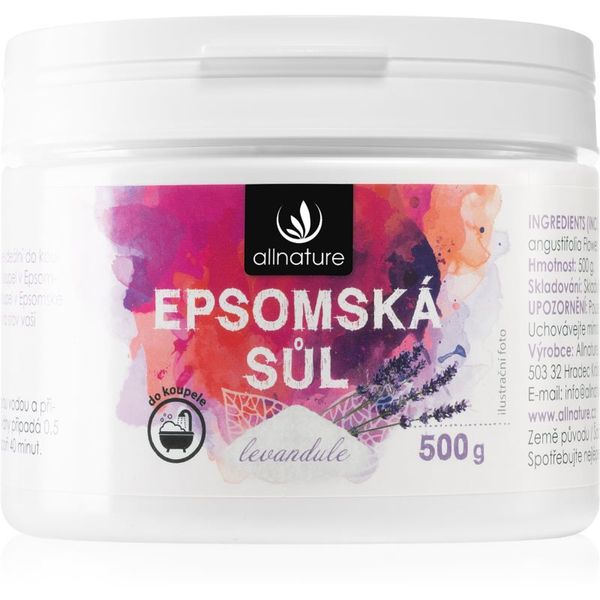 Allnature Allnature Epsom salt Lavender сол за баня 500 гр.