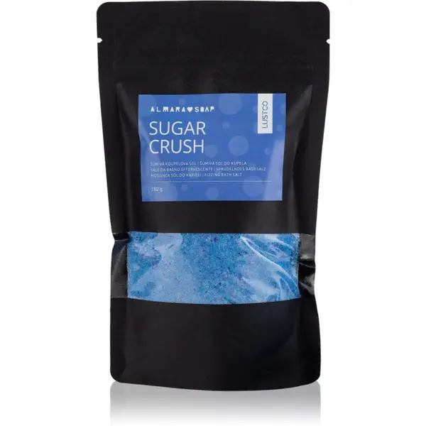 Almara Soap Almara Soap Bath Salt Sugar Crush оцветяваща сол за вана с аромат на цветя 180 гр.